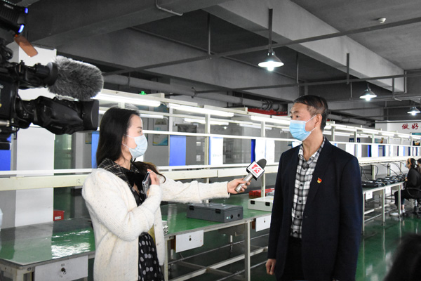 抗疫情 保生产 长沙广播电视台到jy体育·在线(中国)官方网站采访